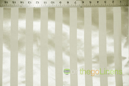 Bridal Satin 1" Tuxedo Stripe Fabric Sold by the Yard and Bolt | 60" Wide | Multiple Colors |
