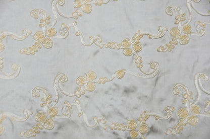 Ribbon Taffeta Fabric by the Yard | Taffeta Ribbon Embroidery Fabric | Multiple Colors |
