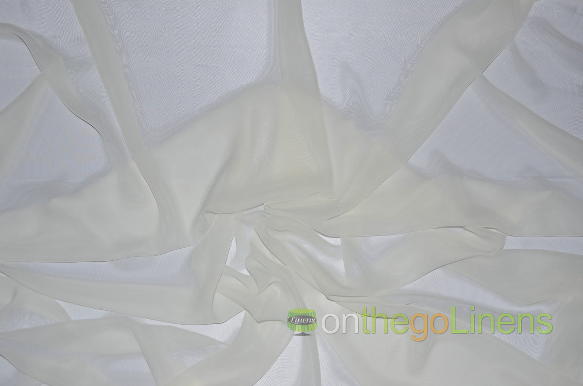 IFR Two Tone Chiffon Event Drapery Panels | Cationic Chiffon Curtains | Inherently Fire Retardant |