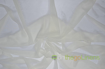 IFR Two Tone Chiffon Event Drapery Panels | Cationic Chiffon Curtains | Inherently Fire Retardant |