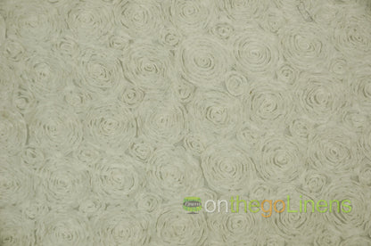 Wedding Chiffon Fabric by the Yard | 3d raised Chiffon Flower Fabric | 100% Polyester |