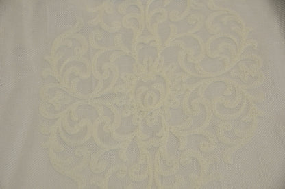 Imitation Linen Fabric with Embossed Embroidery | Two Colors | 60" Wide |