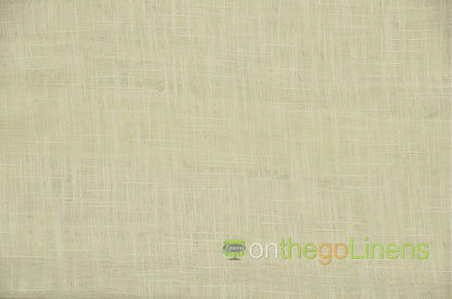 Faux Sheer Linen Table Linen | Double Wide Imitation Sheer Linen Tablecloths | Multiple Colors |