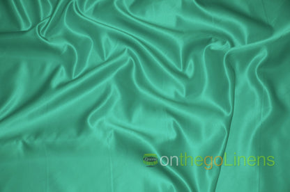Lamour Satin Fabric by the Yard & Bolt | 100% Polyester Semi Dull Heavy Satin Fabric | 60" Wide | Multiple Colors |
