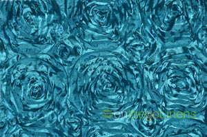 Rosette Satin Fabric by the Yard | 54" Wide | 3d Rose Satin Fabric |