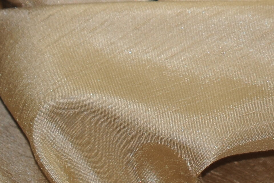 Shantung Satin Fabric by the Yard & Bolt | Reversible Silk Satin Fabric | 100% Polyester | 60" Wide | Multiple Colors |