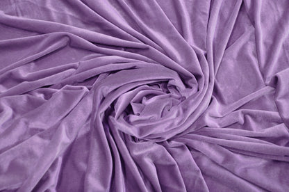 Stretch Velvet Fabric by the Yard | Soft and Smooth Spandex Velvet Fabric | 60" wide | Multiple Colors | Wholesale Bolt Available |