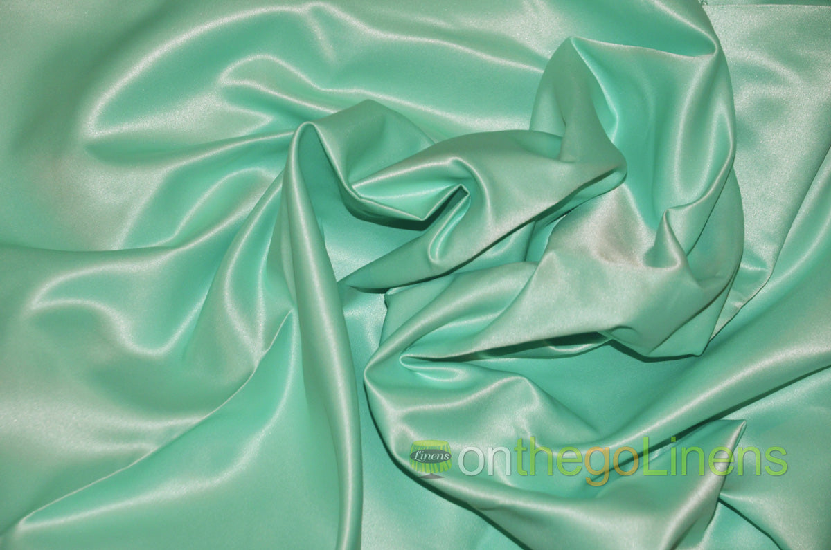 Lamour Satin Fabric by the Yard & Bolt | 100% Polyester Semi Dull Heavy Satin Fabric | 60" Wide | Multiple Colors |