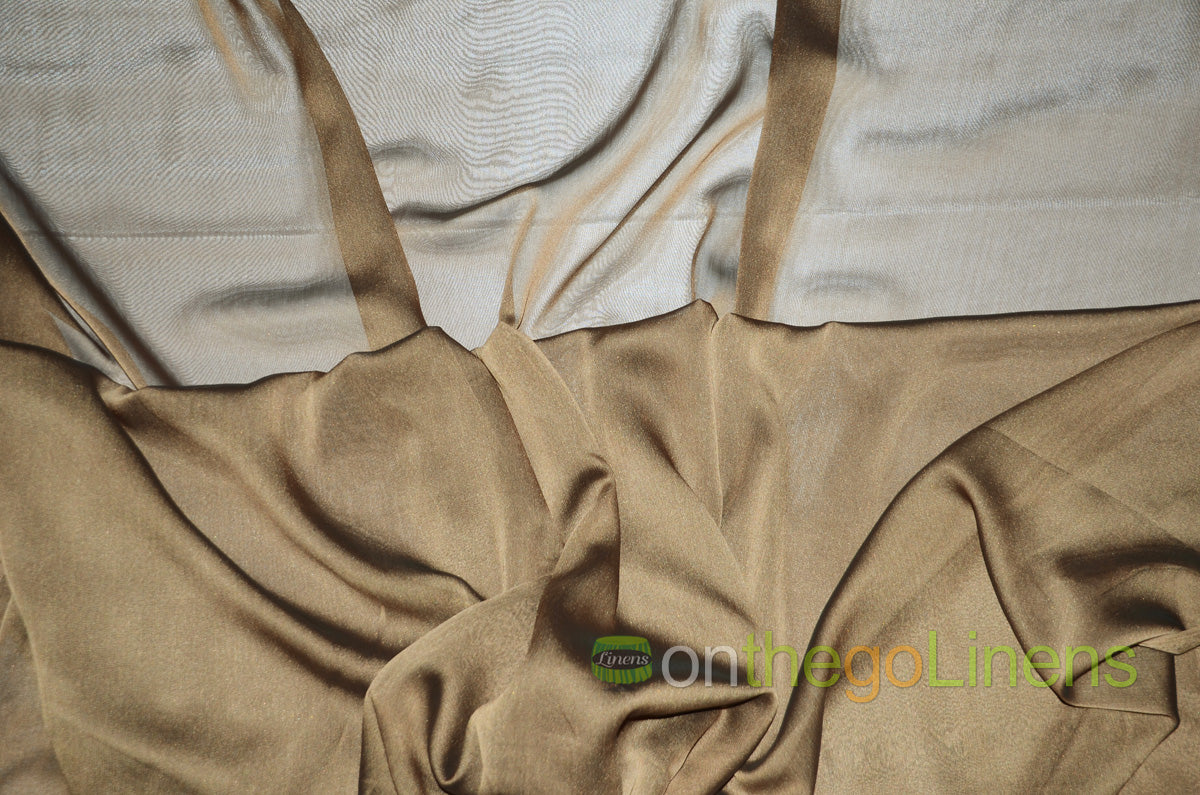 IFR Two Tone Chiffon Event Drapery Panels | Cationic Chiffon Curtains | Inherently Fire Retardant |