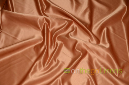 Lamour Satin Fabric by the Yard & Bolt | 100% Polyester Semi Dull Heavy Satin Fabric | 60" Wide | Multiple Colors |