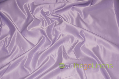 Lamour Satin Fabric by the Yard & Bolt | 100% Polyester Semi Dull Heavy Satin Fabric | 60" Wide | Multiple Colors |