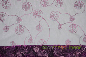 Donatello Organza Embroidery Fabric by the Yard | Multiple Colors | 54" Wide |