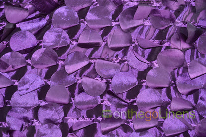 Petal Taffeta Fabric by the Yard | Round Hanging Petal Taffeta Fabric |