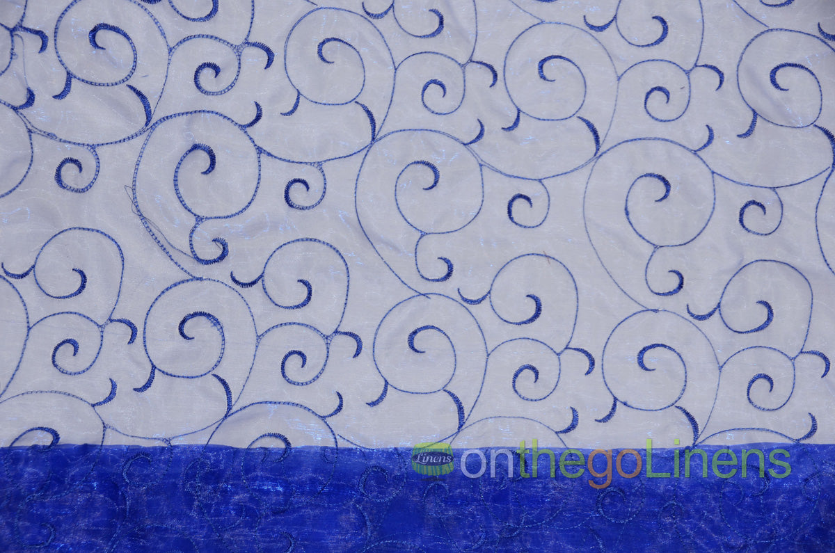 Swirl Organza Fabric by the Yard | Organza Embroidery Fabric | Multiple Colors |