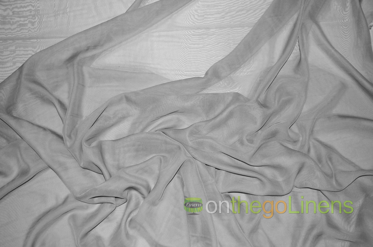 IFR Two Tone Chiffon Event Drapery Panels | Cationic Chiffon Curtains | Inherently Fire Retardant |