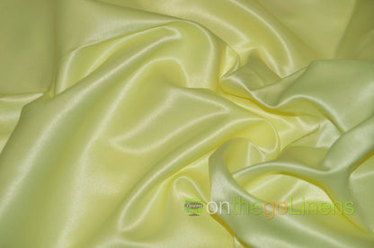 Lamour Satin Fabric by the Yard & Bolt | 100% Polyester Semi Dull Heavy Satin Fabric | 60" Wide | Multiple Colors |
