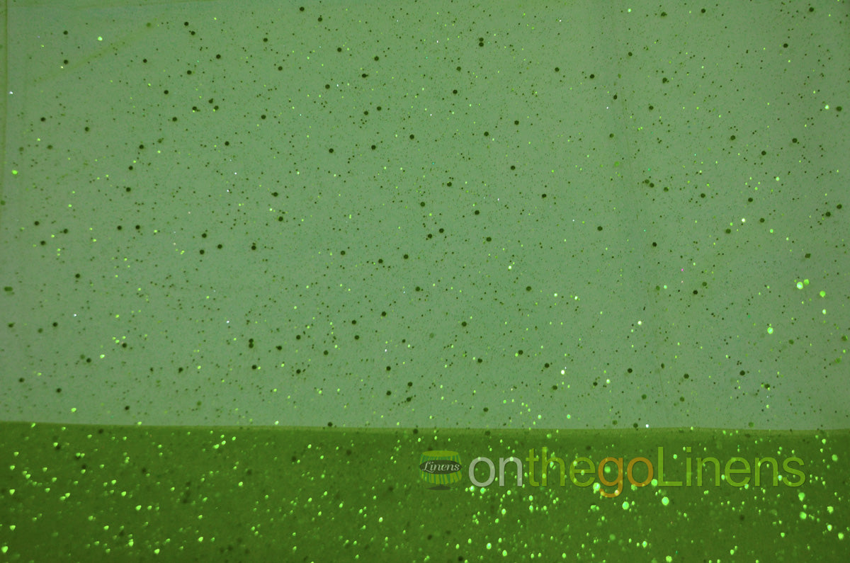 Tulle Glitter with Sequins Fabric by the Yard | Tulle filled with Glitter and Sequins | 60" Wide | Multiple Colors |
