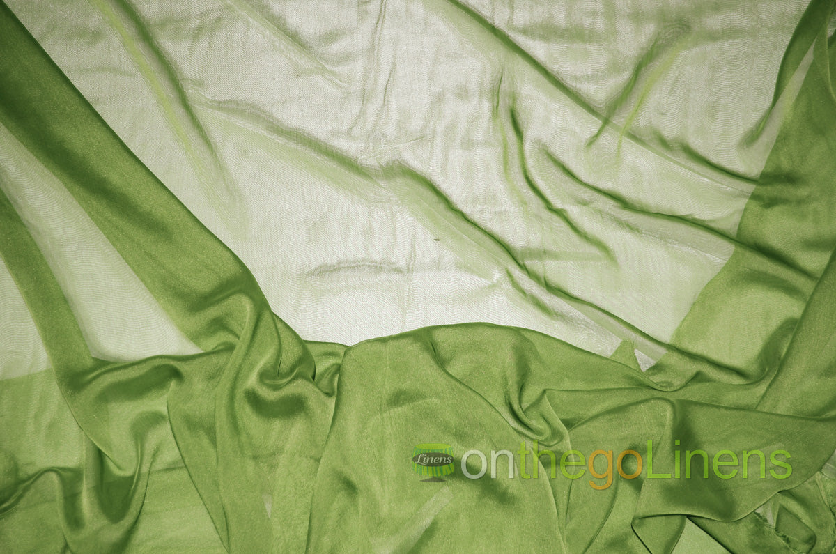 IFR Two Tone Chiffon Event Drapery Panels | Cationic Chiffon Curtains | Inherently Fire Retardant |