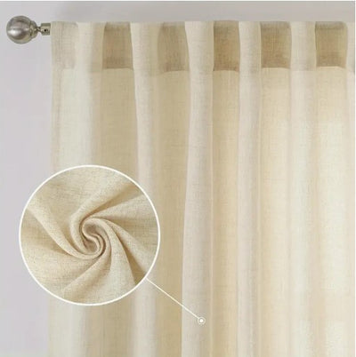 Rayon Linen Event Drapery Panels | Linen Curtains | Multiple Colors |