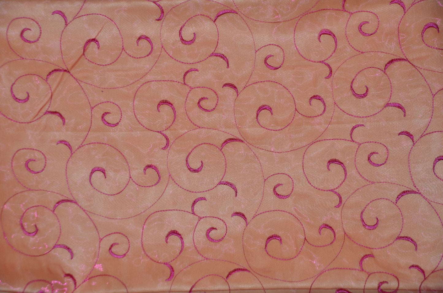 Swirl Organza Fabric by the Yard | Organza Embroidery Fabric | Multiple Colors |