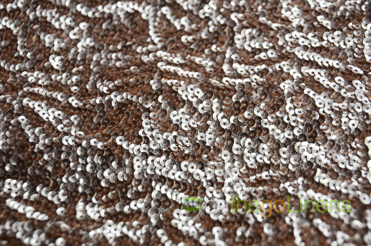 Gatsby Sequins Fabric | All Over Sewn on Sequins Fabric on Mesh | 52" Wide | Multiple Colors |