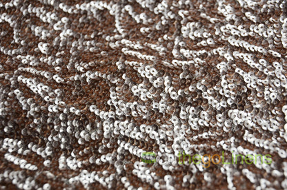 Gatsby Sequins Fabric | All Over Sewn on Sequins Fabric on Mesh | 52" Wide | Multiple Colors |