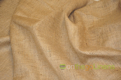 Natural Jute Burlap Fabric | 40" Wide | All Natural Hessian Cloth |