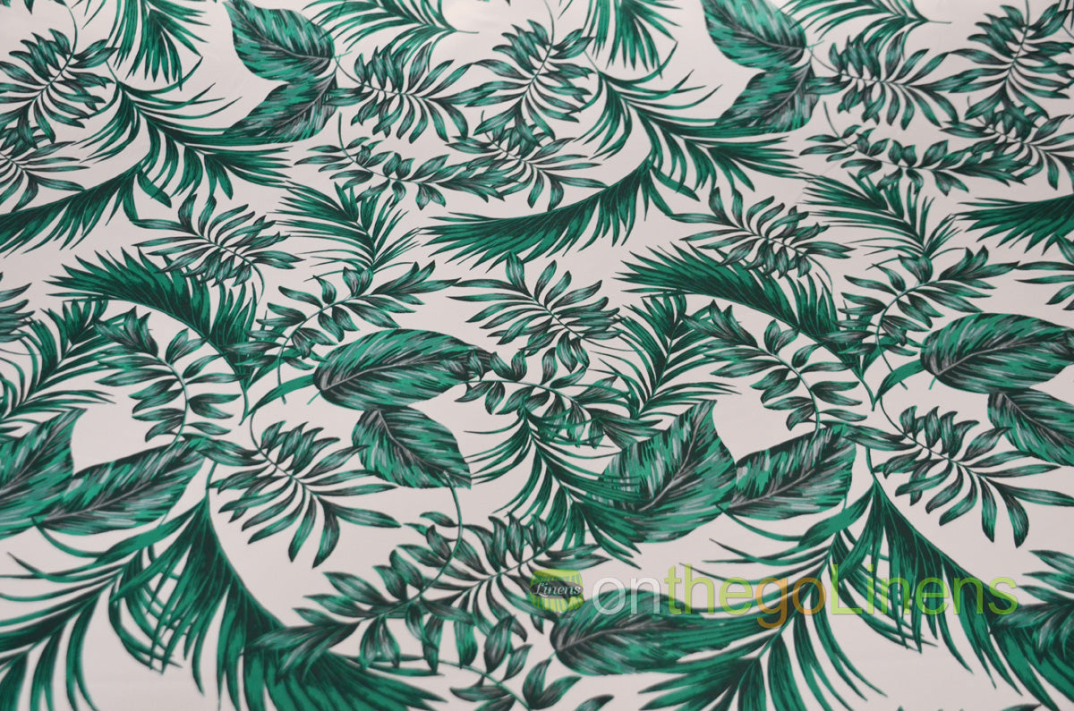 Tropical Paradise Fabric by the Yard | Palm Leaves Fabric Print | 60" Wide | 100% Polyester |