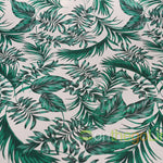 Tropical Paradise Event Drapery Panel | Palm Leaves Satin Print Curtains | 100% Polyester |