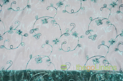 Dahlia Organza Embroidery Fabrics