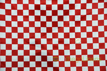 1" Checker Lamour Satin Print Fabric | 60" Wide| 100% Polyester | Two colors Available |