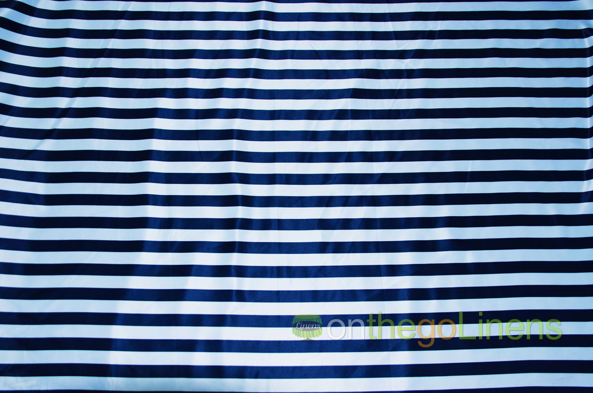 1" Stripe Lamour Satin Prints Fabrics