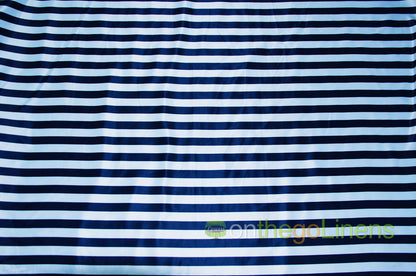 1" Stripe Lamour Satin Prints Fabrics