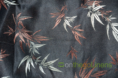 45" Chinese Brocade Bamboo Fabric by the Yard | Chinese Bamboo Design | Multiple Colors |