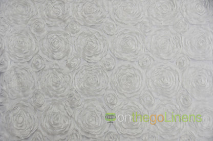 Wedding Chiffon Fabric by the Yard | 3d raised Chiffon Flower Fabric | 100% Polyester |