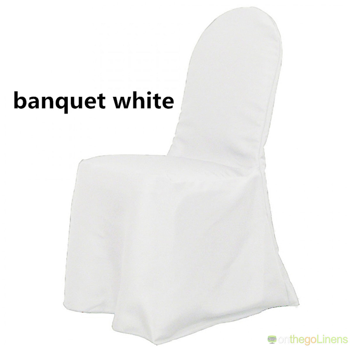 Wrinkle Free Knit Scuba Banquet Chair Covers | White, Ivory, Black | Scuba Chair Covers
