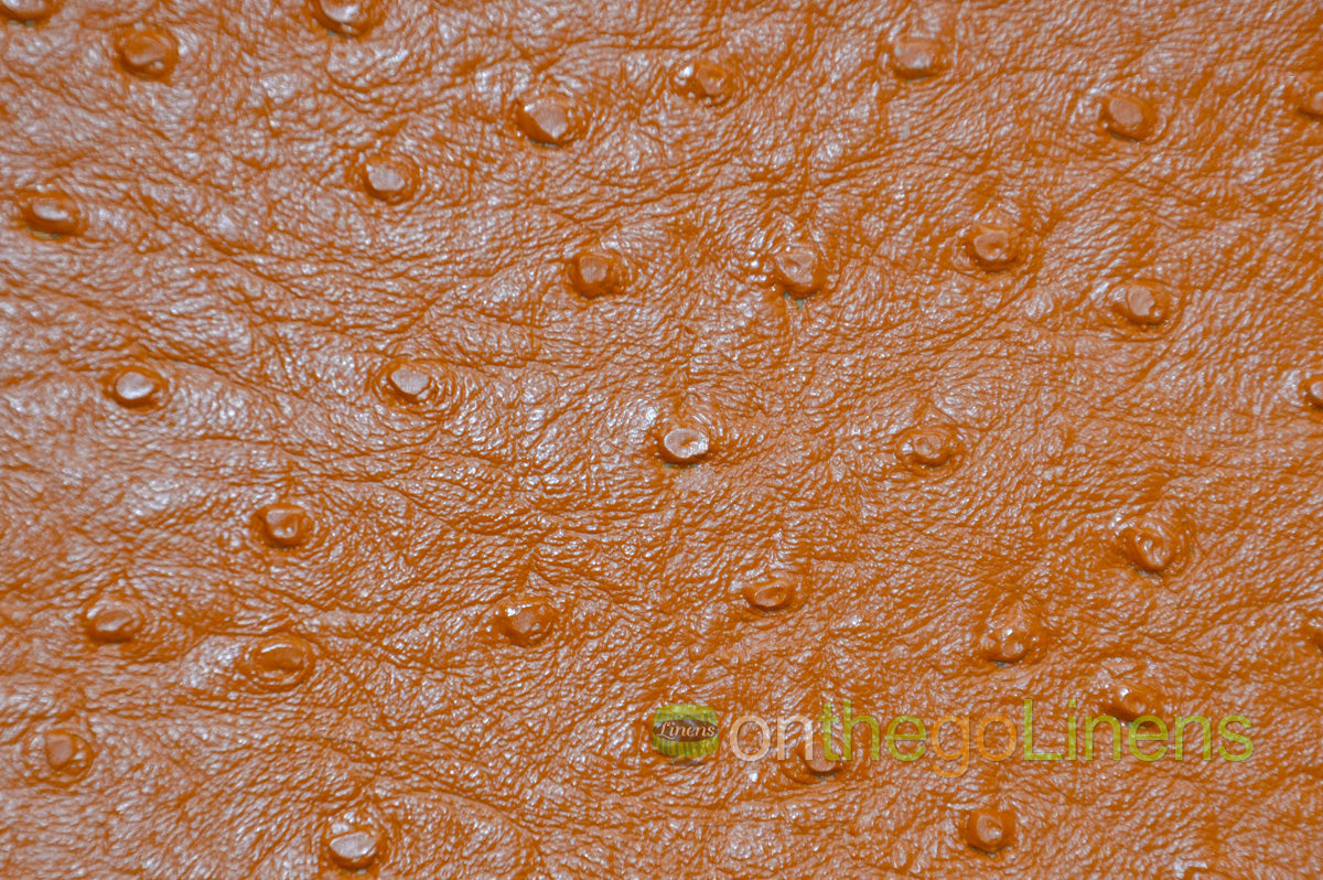 Ostrich Vinyl Fabrics | Imitation Ostrich Leather | Faux Vinyl | 54" Wide |