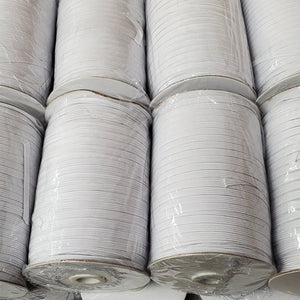 1/4" Elastic Braided | 200 Meters |  White Elastic Available |
