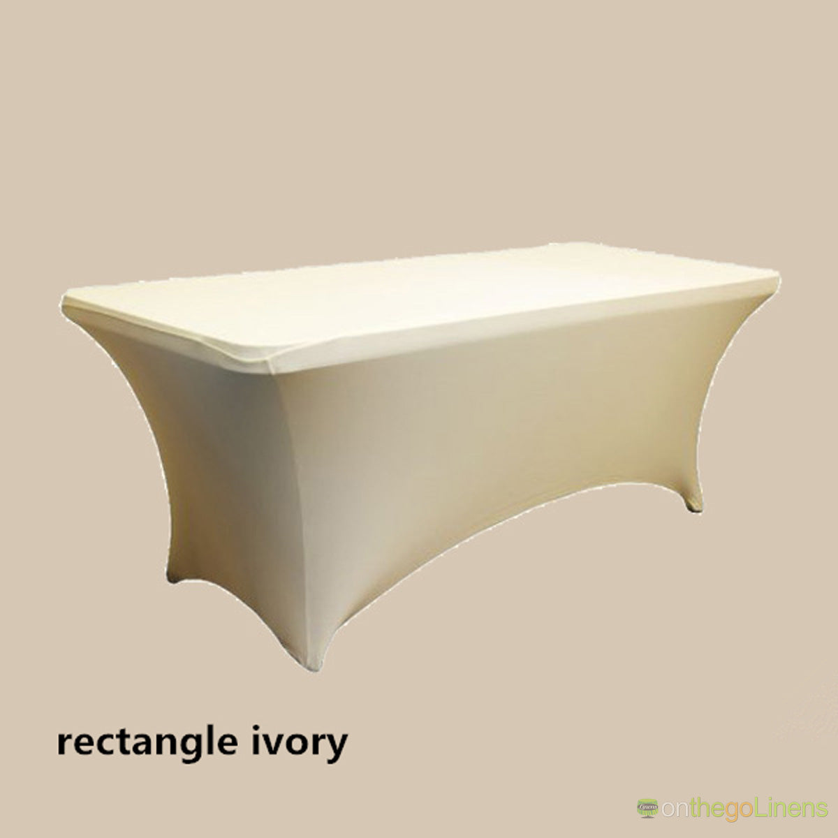 6ft Spandex Tablecloths | Econoline Ready to Ship | White Ivory Black |