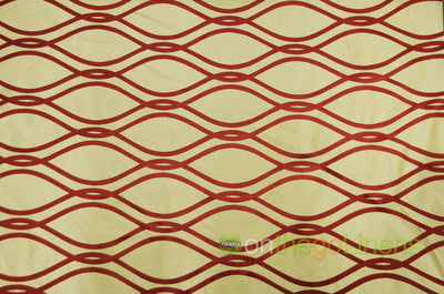 Reversible Elliptical Brocade Napkins | Geometric Jacquard Napkin | Multiple Colors |