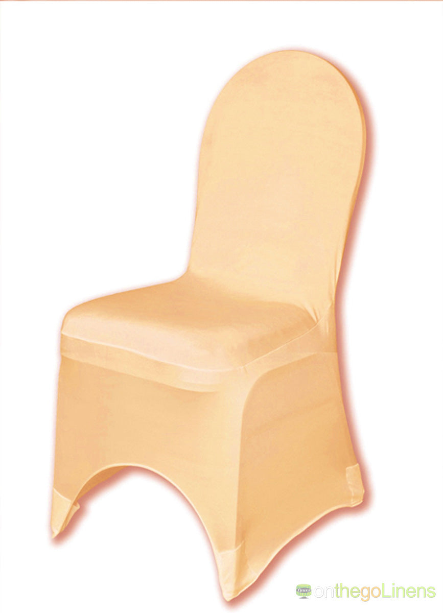 Spandex Chair Covers | White Ivory Champagne Gold Black | Strong Elastic Footing |