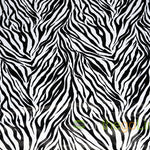 White Black Zebra Lamour Satin Fabric by the Yard | Zebra Fabric by the Yard | 60" Wide |