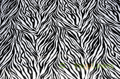 White Black Zebra Lamour Satin Tablecloth | Zebra Print Table Linens for Events & Decor |