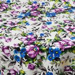 Watercolor Floral Satin Print Table Runners | Satin Print Table Runners | 19" x 108" | Washable Table Runners |