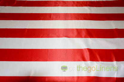 2" Stripe Charmeuse Satin Print Table Runners