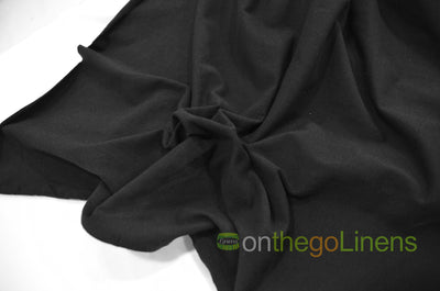 White and Black Cotton Spandex Jersey Fabric by the Yard | 95% Cotton 5% Spandex | 10 oz | 60" wide |