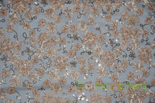 Luxury Mesh Embroidery Fabric | Mesh Sequins Embroidery Fabric | Multiple Colors | 52" Wide |
