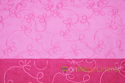 Fantasia Sheer Embroidery Fabric by the Yard | Organza Embroidery Fabric | 54" wide | Multiple Colors