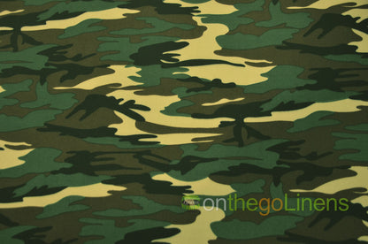 Army Camouflage Neoprene Knit Fabrics | 2mm Thickness | Neoprene Scuba |