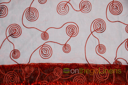 Donatello Organza Embroidery Fabric by the Yard | Multiple Colors | 54" Wide |